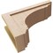 Ekena Millwork 8"W x 24"D x 16"H Classic Warren Rough Cedar Woodgrain TimberThane Corbel, Primed Tan CORUR08X24X16WARRCPR - alternate 3